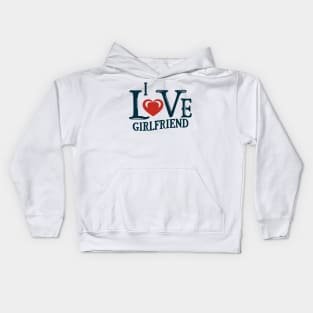 Girlfriend gifts from boyfriend I love you Kids Hoodie